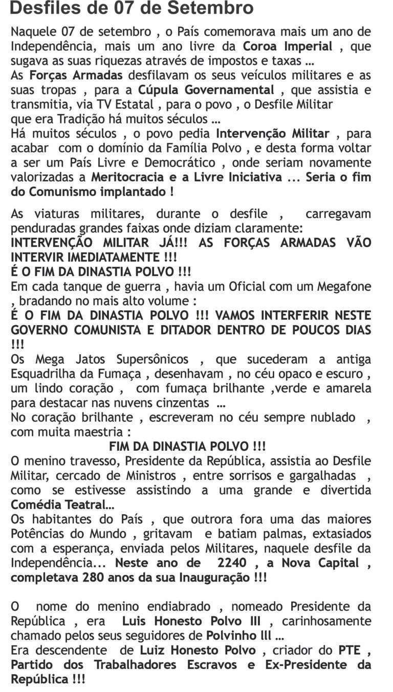 Desfiles de 07 de Setembro
