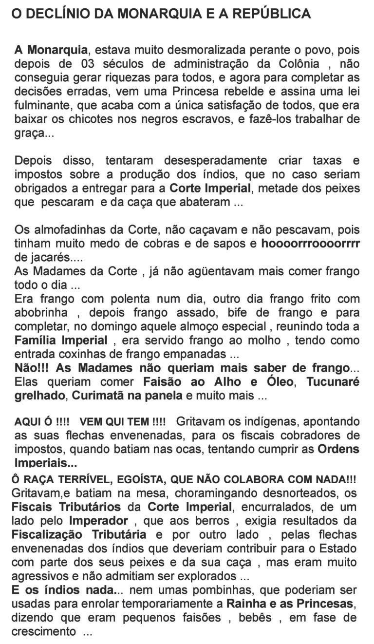 O Declínio da Monarquia