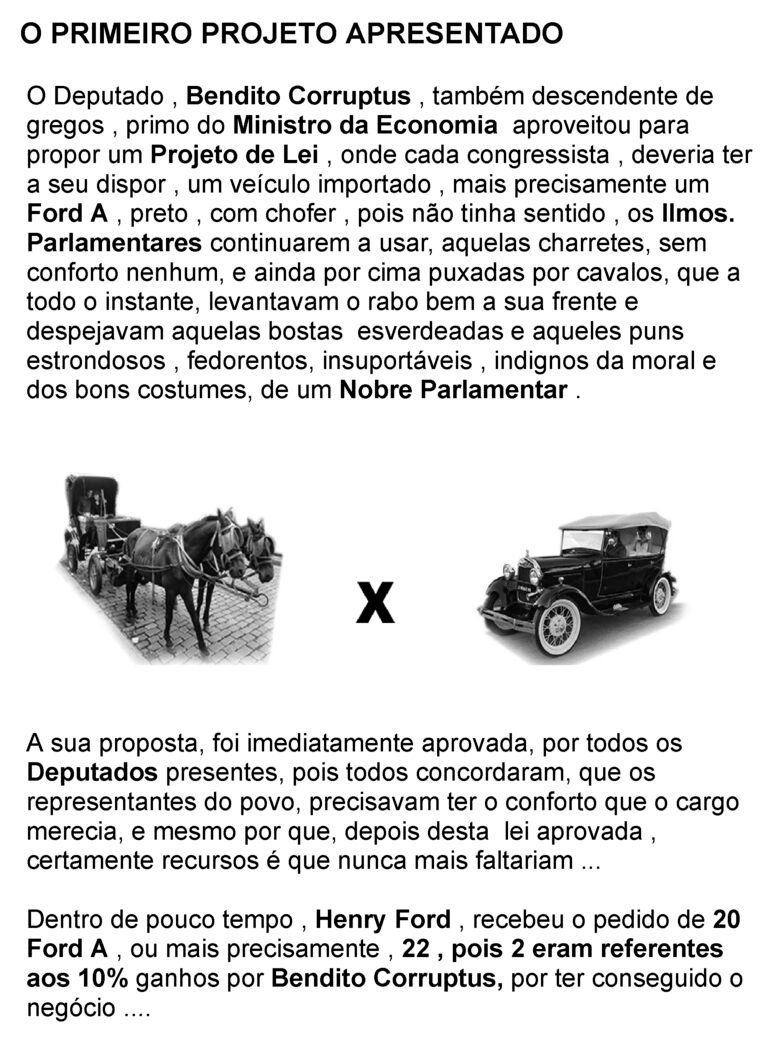 O PRIMEIRO PROJETO APRESENTADO